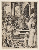 KG 00584
<br/>
Christus voor Pilatus
<br/>
<em>Dürer, Albrecht (1471-1528) - copie naar</em>